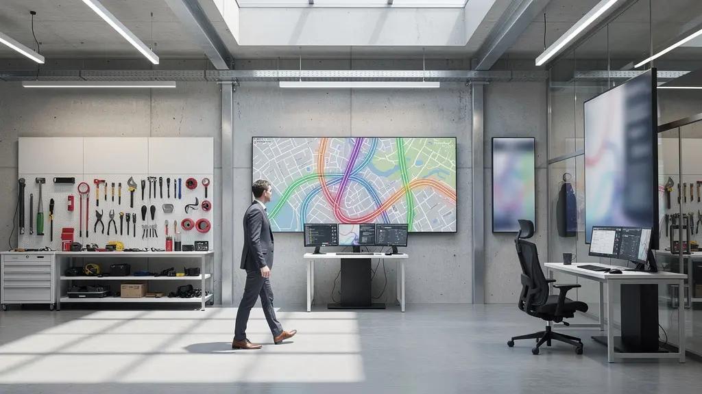 Représentation visuelle de l'évolution progressive des modules télématiques dans une entreprise de livraison